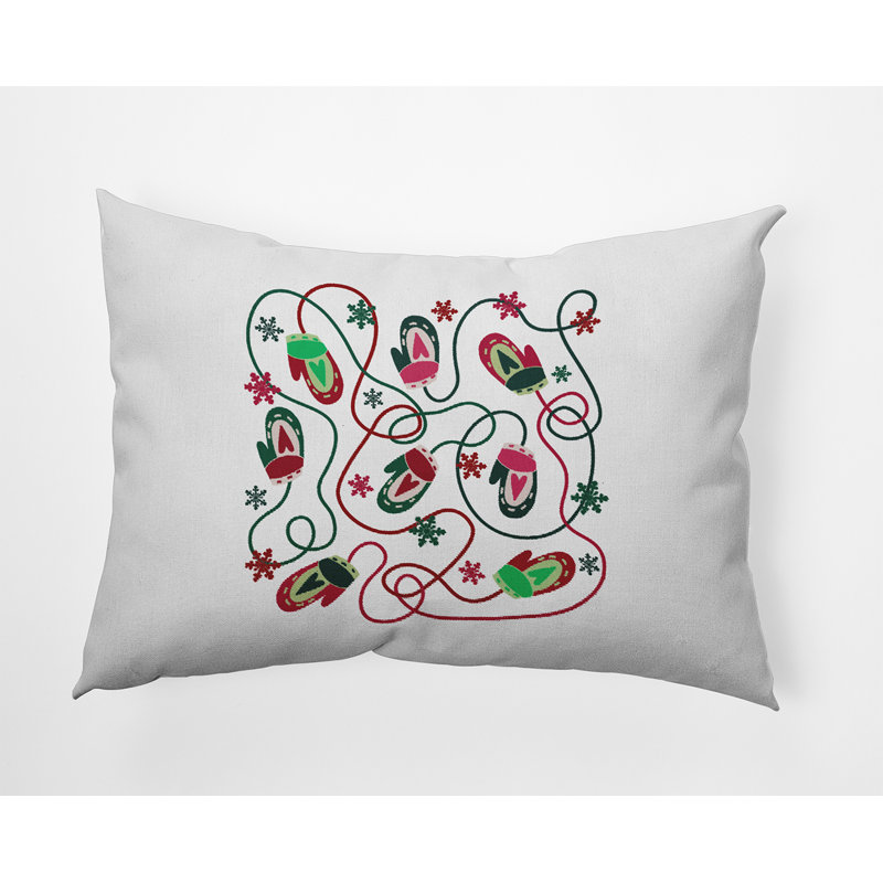 Reversible Throw Pillow, 14" x 20", Rectangular