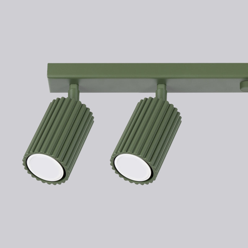 Karbon Aluminium Flush Mount, Olive Green