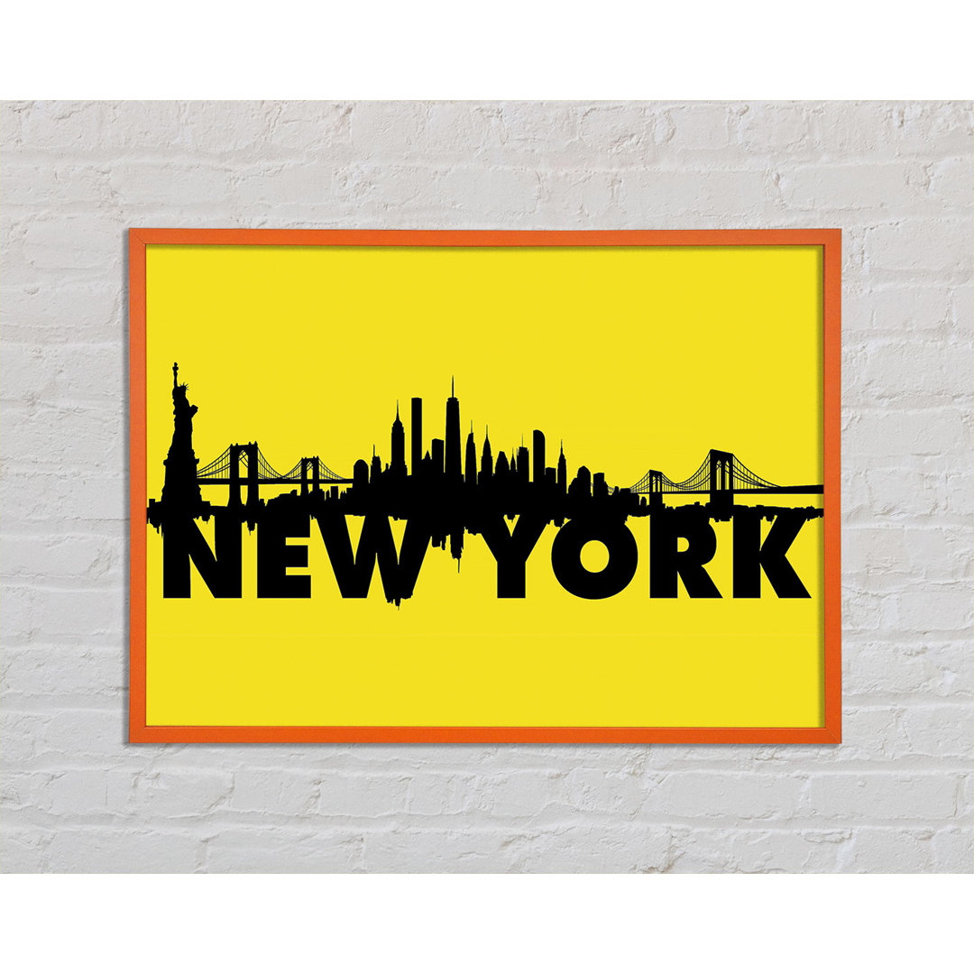 Harville Yellow NYC - Einzelner Bilderrahmen Kunstdrucke