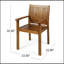 Ensemble de 2 chaises de salle à manger WILSON, de conception ergonomique pour le confort et le style, durable et moderne pour toute salle à manger