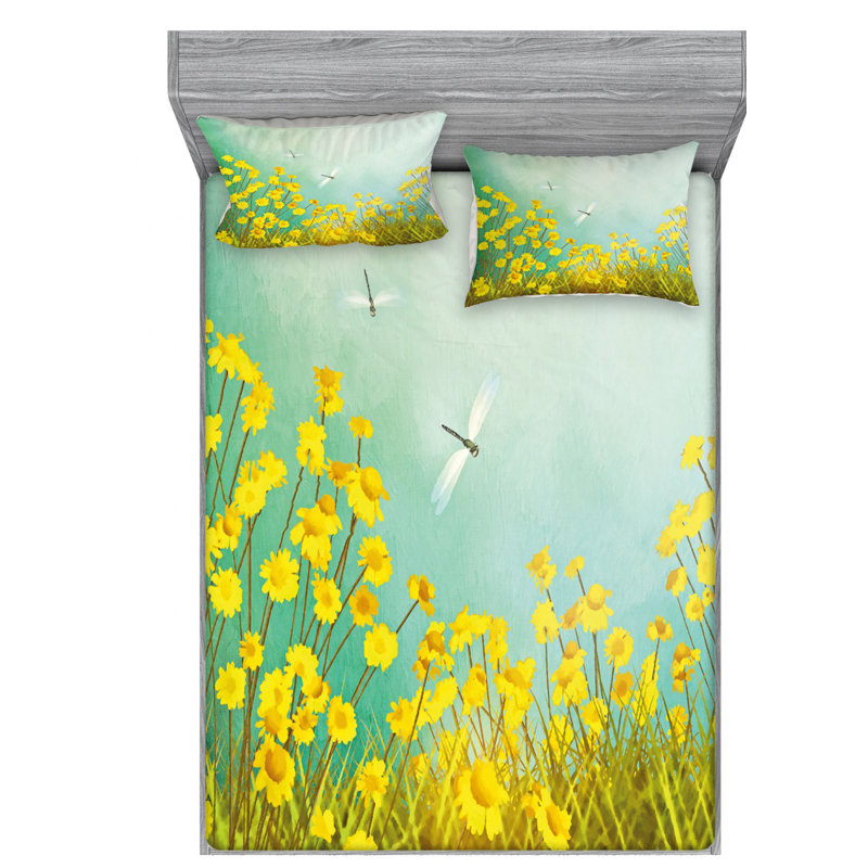 Microfiber Sheet Set, Full Sheet Set with Fitted Sheet