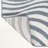 Amorra High-Low Abstract Groovy Striped Dark Blue/Cream Indoor/Outdoor Rug-1423269353