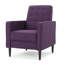 Fauteuil inclinable manuel Dupe, capitonné, polyester mauve-121386670
