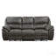 Ensemble de canapé de salon moelleux 2pc avec canapé inclinable électrique et causeuse gris-134643056