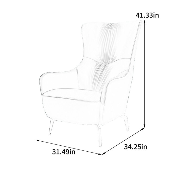 Fauteuil inclinable en similicuir ergonomique et minimaliste, Bleu clair