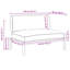  Ensemble de canapé taupe uni 47,24 po x 36,22 po x 27,17 po en bois d'acacia massif-1523533646