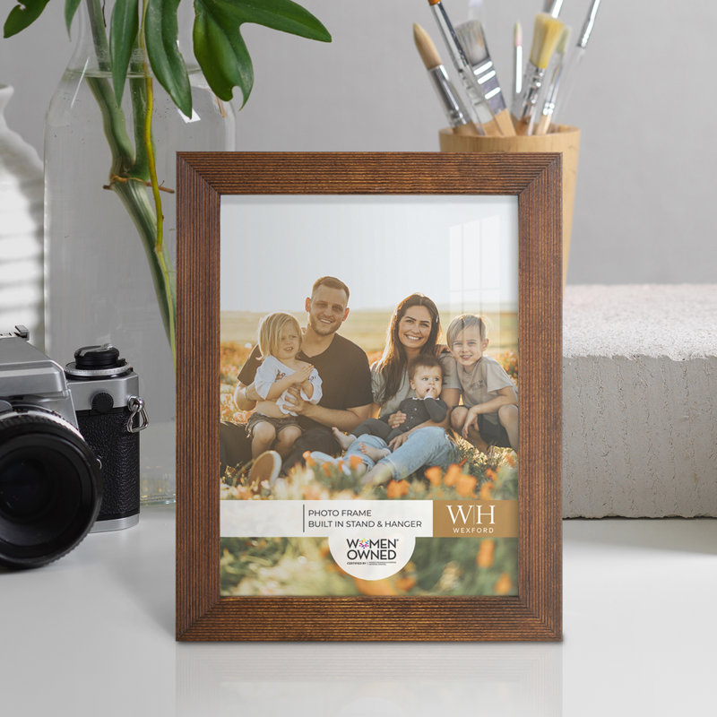 Brown Wood Picture Frame - Set of 8