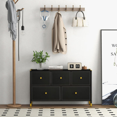 100 cm W Chest of 5 Drawers