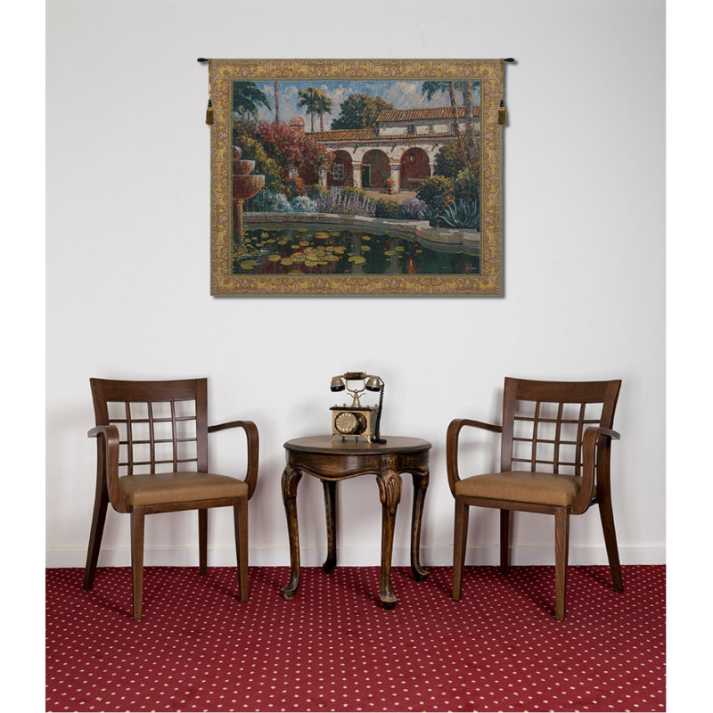 Loom Woven Cotton Blend Wall Hanging, 51" H x 64" W x 0.15" D