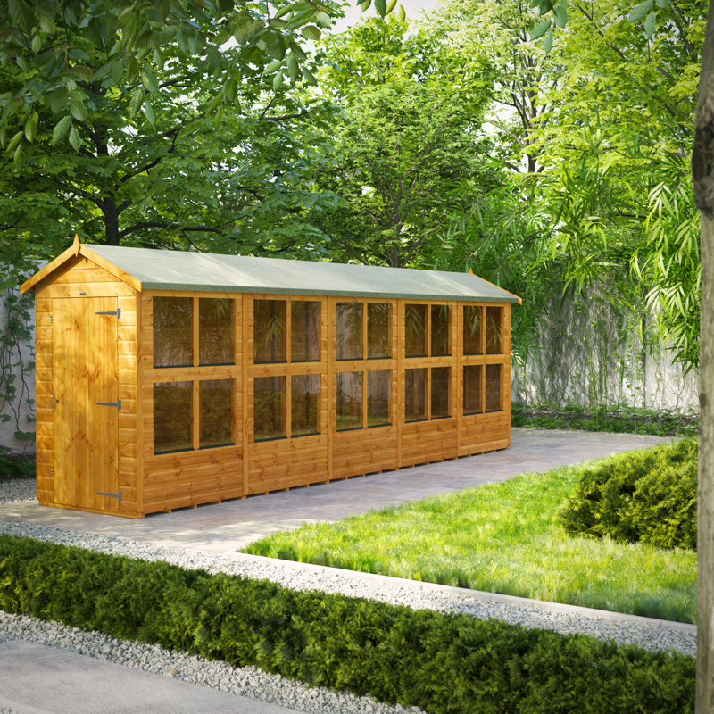 Powersheds 20 x 4ft Timber Tongue & Groove Potting Shed