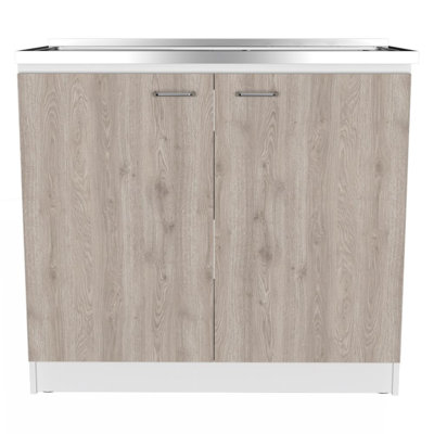 Utility Sink Vernal, Kitchen, Smokey Oak/Light Gray