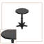 Table d'appoint en bois d'inspiration rétro avec base en forme d'étoile-225742072