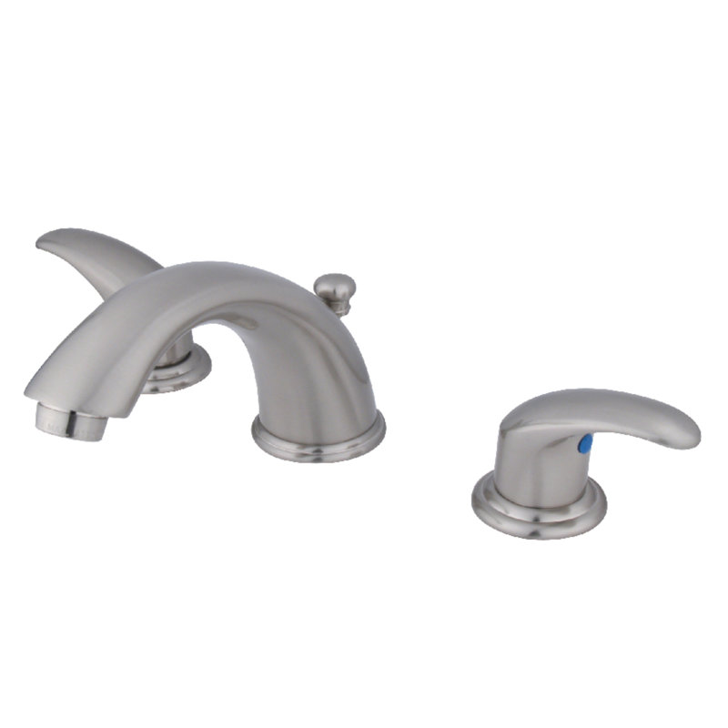Robinet de salle de bain espacé Kingston, Nickel satiné 1