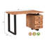 Bureau en bois massif Finneytown-1705108894