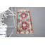 Petit tapis turc rouge Oushak rétro idéal pour n'importe quelle pièce avec un attrait esthétique antique