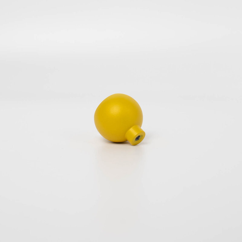 ROUS Hardware Mid Century Modern Sphere Knob, Sunflower (Yellow)