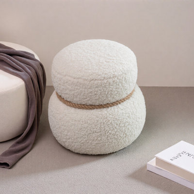 Snowman Stool, Seat Body Width 14.56 Inches, Round Belly, Playful Cute, Suitable For Any Space