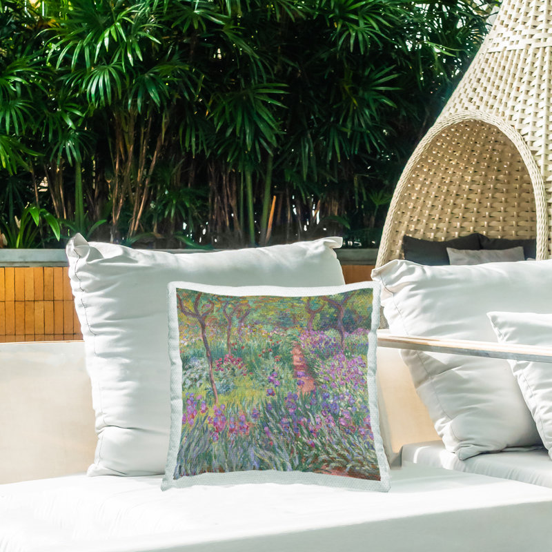 Classic Garden Path Outdoor Printed Pillow by GraffiTee Studios