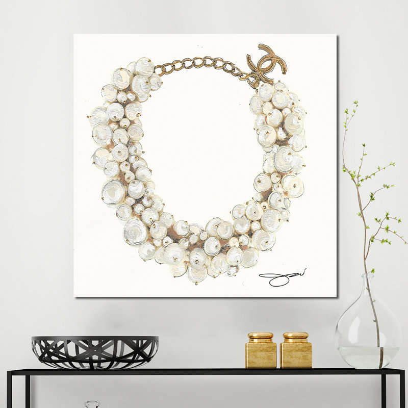 « perle », reproduction de peinture à l’aquarelle sur 2 pi, H 18" x l 18" x P 1", H 36 po x l 36 po x P 1,5 po