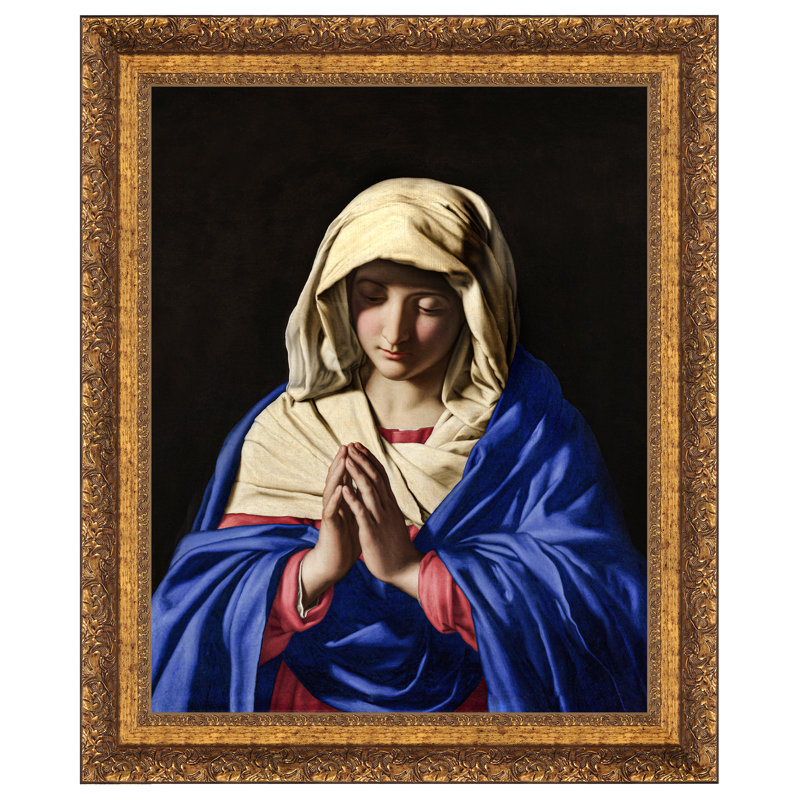 La Vierge en prière, 1650, reproduction d'art encadrée sur toile, H 21 po x l 18 po