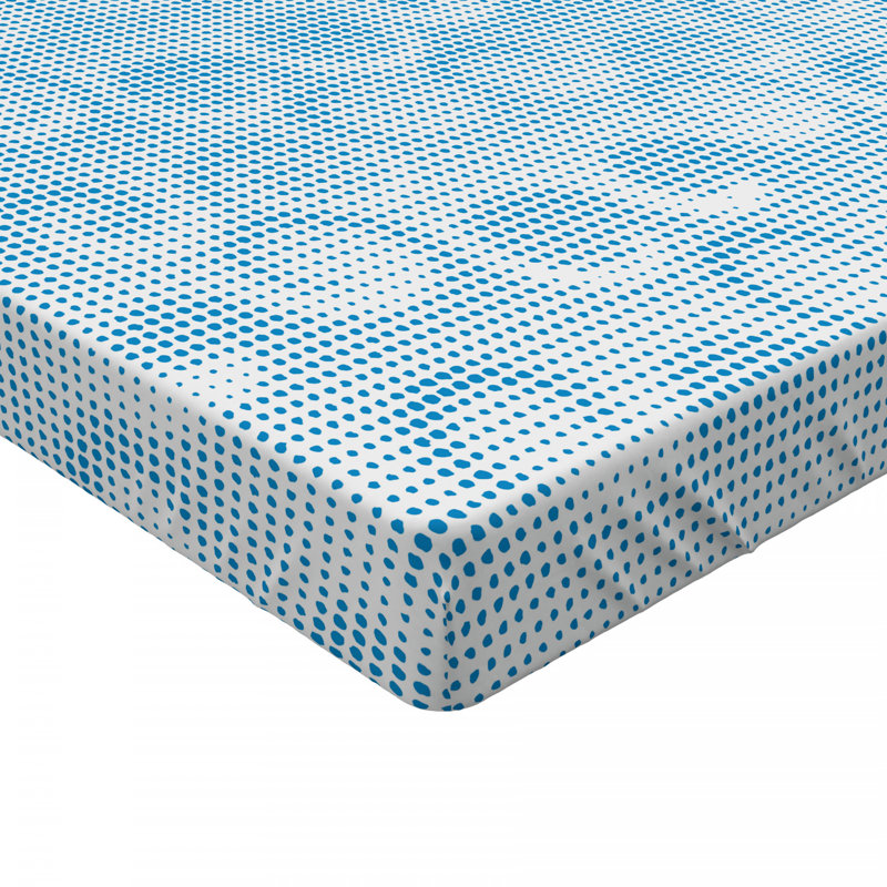 Microfiber Geometric Fitted Sheet, Twin Fitted Sheet