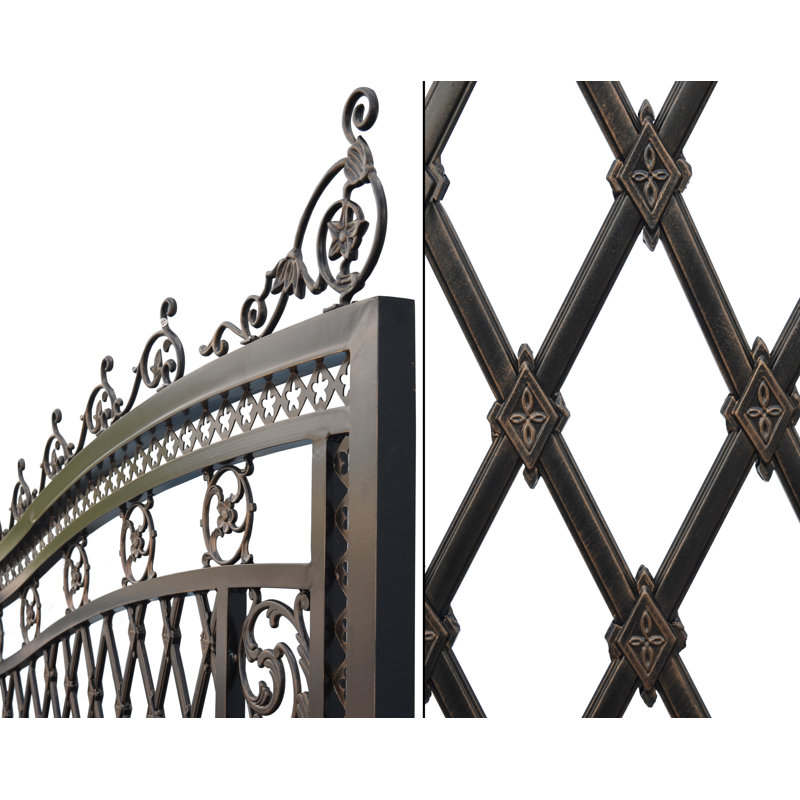 Bridgeton Moore Wide Bronze Aluminum Driveway Gate Kit