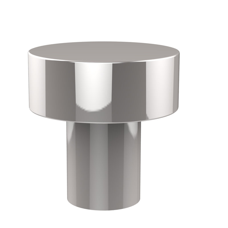 Poignée champignon 1 diamètre Ballenas, Chrome poli