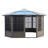 Gazebo Penguin Florence Solarium 12 Ft X 12 Ft Polycarbonate Roof - Sand-90546244-17534884