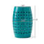 Sculptural Barrel Design Iron Table Industrial Style Versatile Indoor Outdoor