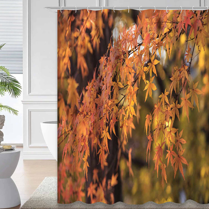 Rideau de douche Beautiful Autumn, L 72 po x l 84 po