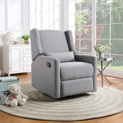 Pronto Swivel Glider Recliner With Pillow