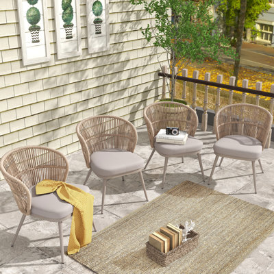 Outdoor Wicker Dining Chairs With Cushions