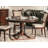 Clarissa Walnut Round Dining Table