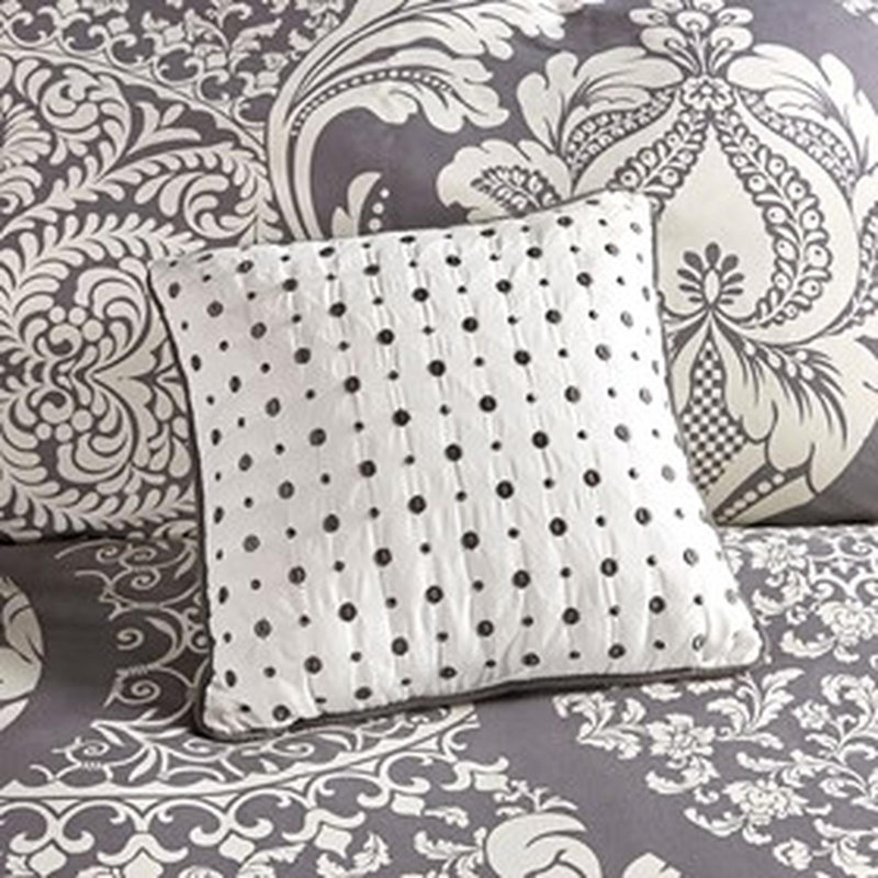 Ensemble d'édredon en coton 7 pièces, Édredon de très grande taille et 6 pièces suppl, Indigo