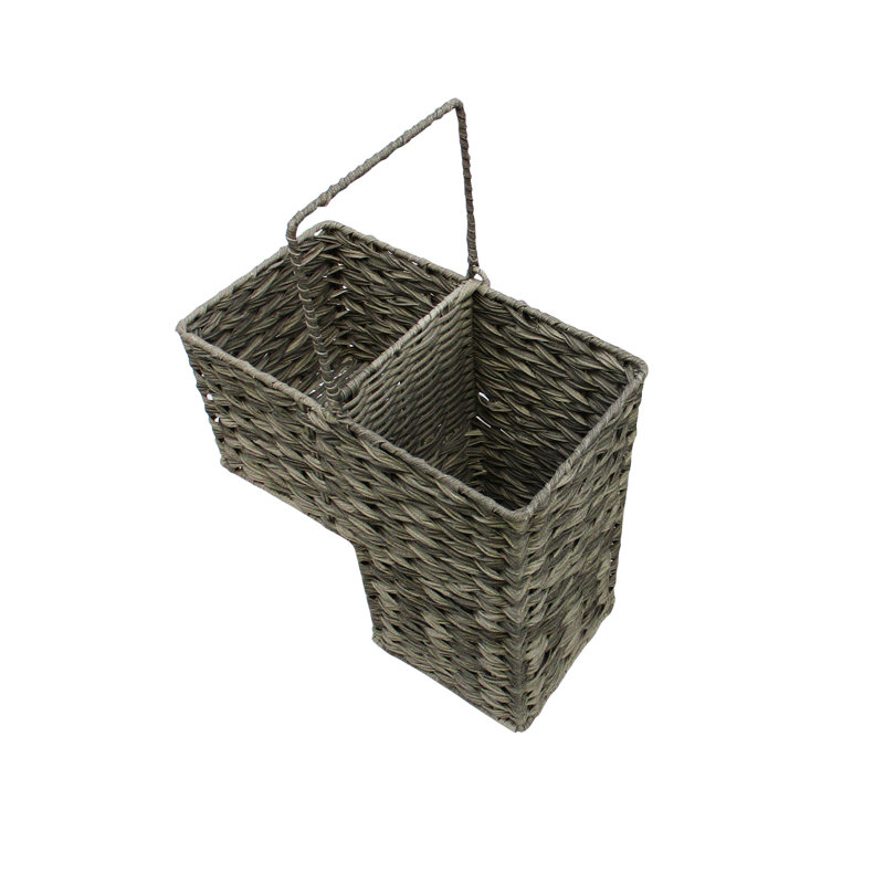 Panier en osier, Gris