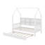 Lit simple en bois avec lit gigogne-1435833825