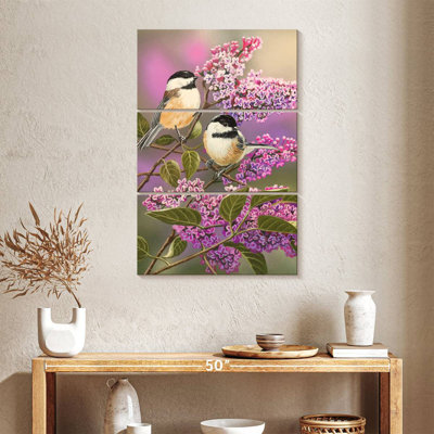 Brampt Lilacs And Chickadees
