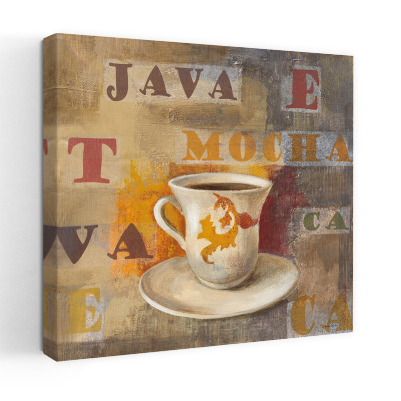 Contemporary Urban Cafe Iii With Cafe Cappuccino Art, 18" H x 18" W