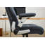 Grand et grand fauteuil de bureau 500 lb avec support lombaire réglable, fauteuil de direction en tissu avec accoudoirs rabattables en 2 dimensions, fauteuil ergonomique avec roues en caoutchouc silencieuses, siège extra large, appui-tête réglable