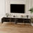 Pierpoint Modern Luxury TV Stand, Entertainment Center with Faux Marble Top, TV Console with Gold Stainless Steel Legs-267571162-240213232