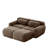 80.3" U-Shaped 2-Seater Sofa with Ottoman-1179950350