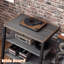 4-Tier AV Media Stand With Outlets, Media Console With LED Lights-1092243858