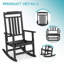 Ensemble de 2 chaises berçantes d'extérieur surdimensionnées-360946968