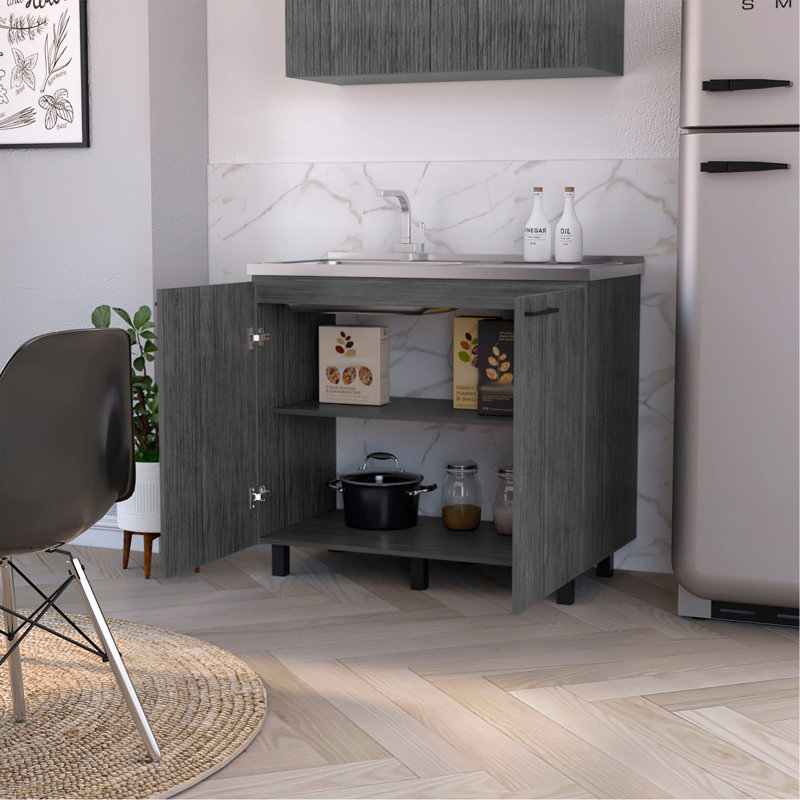 Lavabo et armoire Smokey Oak