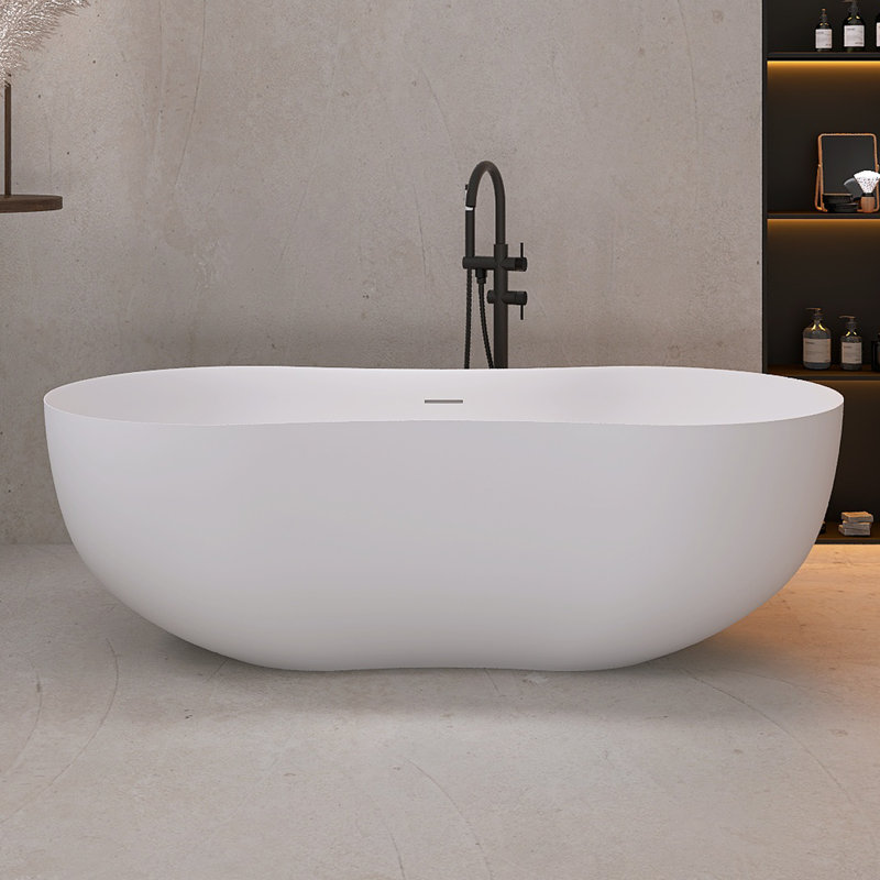 Baignoire de trempage autoportante 67 po à surface solide 67 po