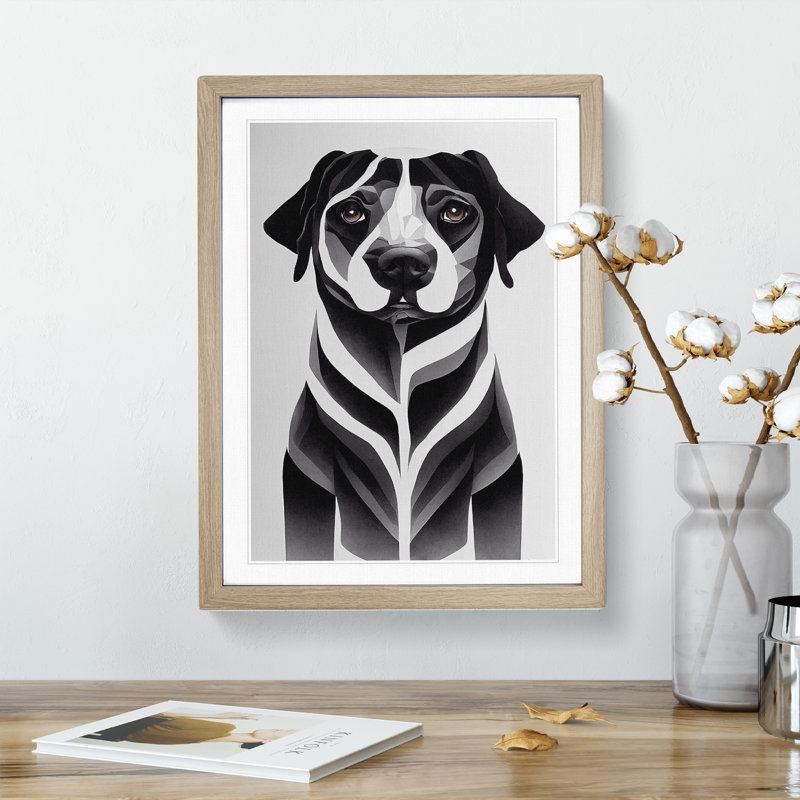 Special Dog - Single Picture Frame Print, 34cm H x 25cm W x 2cm D, Oak Framed