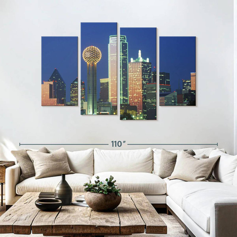 Lumières de l'horizon Sireci Dallas, H 54 po x l 84 po