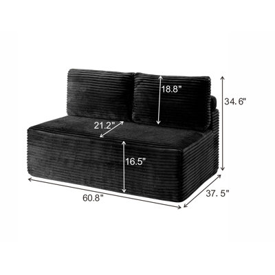 Sofa, Living Room Sofa, Black Couch, Modern Sofa