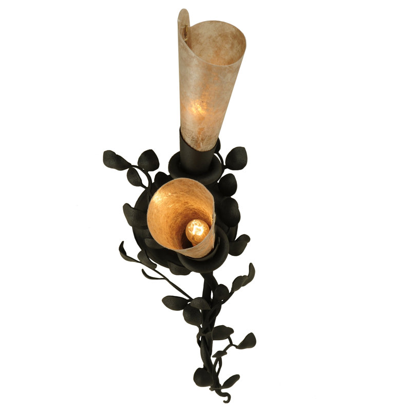 Rustic Lodge 2 - Light Armed Sconce, Old Wrought Iron