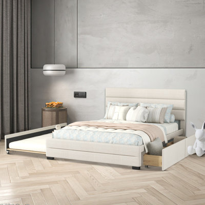 Lit plateforme tapissier Eraclio